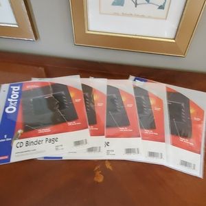 OXFORD 5 PACK CD BINDER PAGE